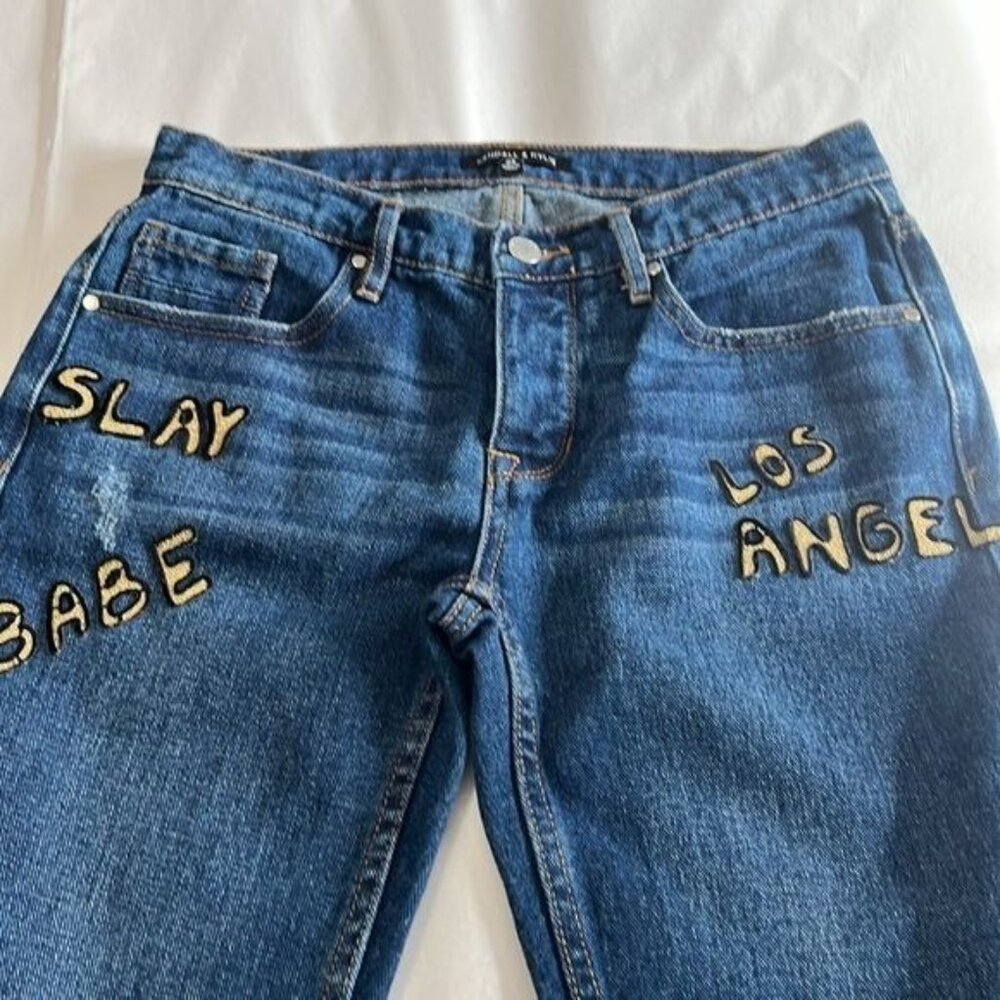 Kendall & Kylie Cropped Skinny Jeans Size 24 - Picture 8 of 10